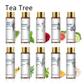 Plant Aromatherapy Essential Oil 10ml Lavender Rose Tea Tree (Option: Tea Tree-10ml)
