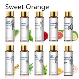 Plant Aromatherapy Essential Oil 10ml Lavender Rose Tea Tree (Option: Sweet Orange-10ml)