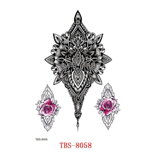 Waterproof Tattoo With Totem Characters