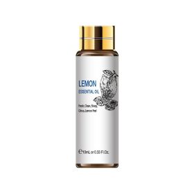 Plant Aromatherapy Essential Oil 10ml Lavender Rose Tea Tree (Option: Lemon-10ml)